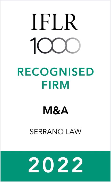 Serrano Law – Corporate and M&A – The Legal 500 Profiles.